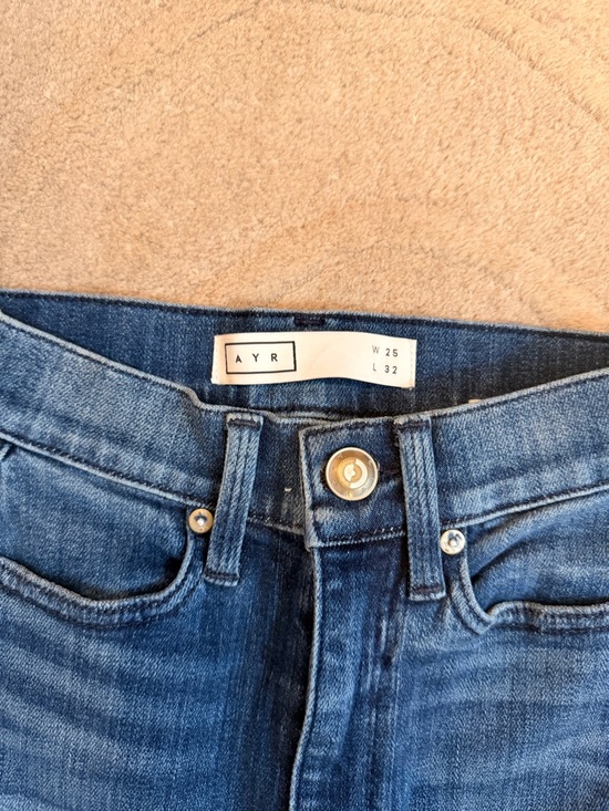 AYR the Riser Women's Faded Acid Wash High-Rise Skinny Jeans - Picture 2 of 4